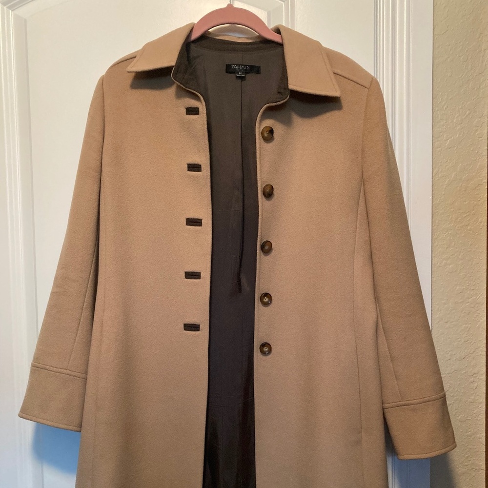 Tahari Wool Cashmere Blend Coat